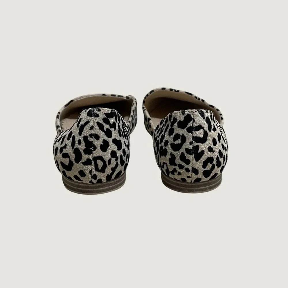 Rachel Zoe d'Orsay Flats Womens 8.5 Leopard Mob Wife Indie Sleaze Chic